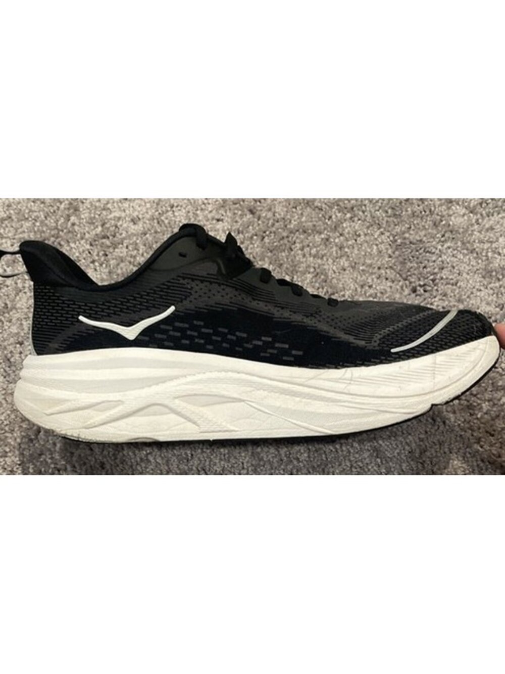 Hoka One One Skyflow Men’s Running Gym Training Shoes Sneakers Black - 11 D
